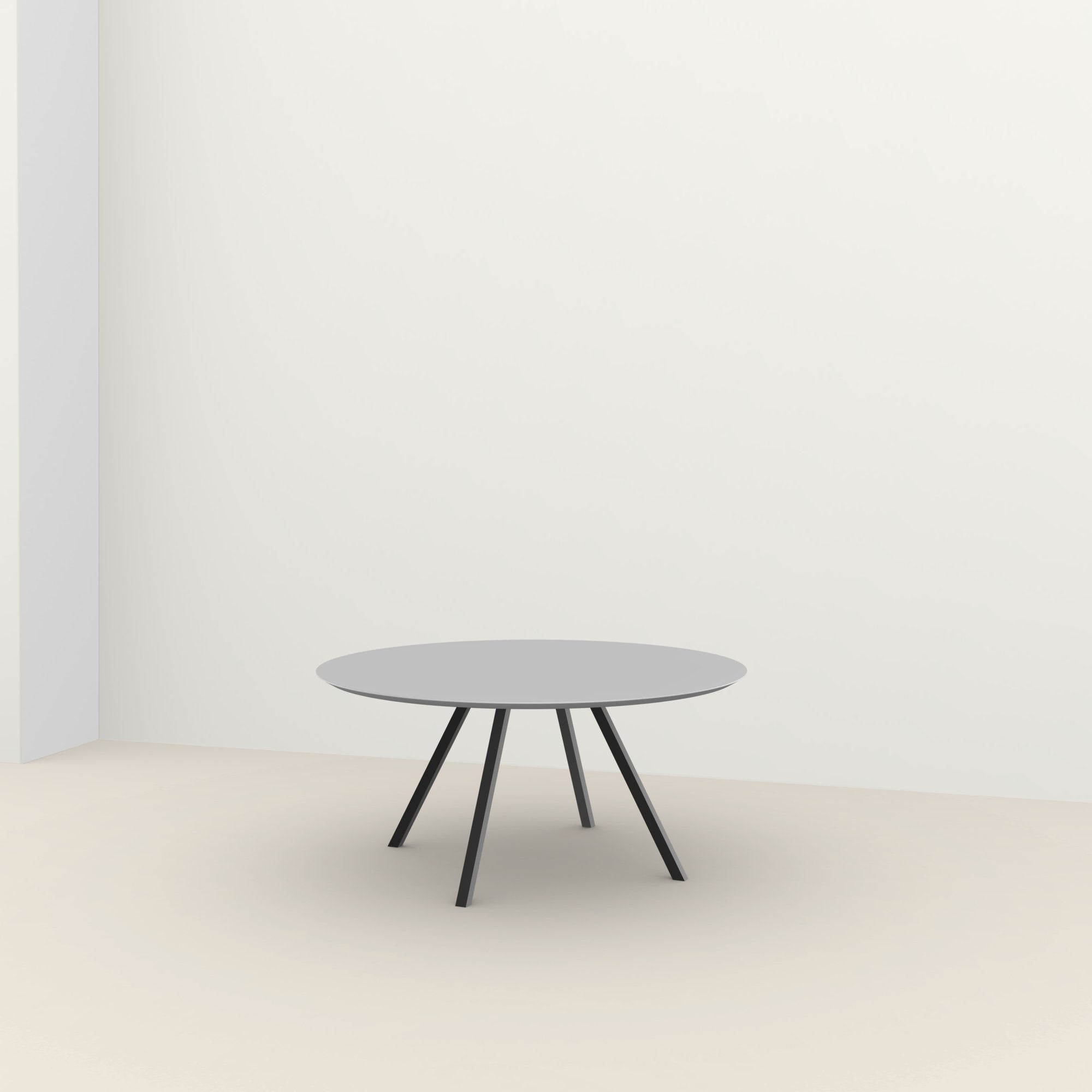 Studio Henk New Classic ronde tafel HPL verjongd - zwart onderstel - alle formaten - Oosterlinck