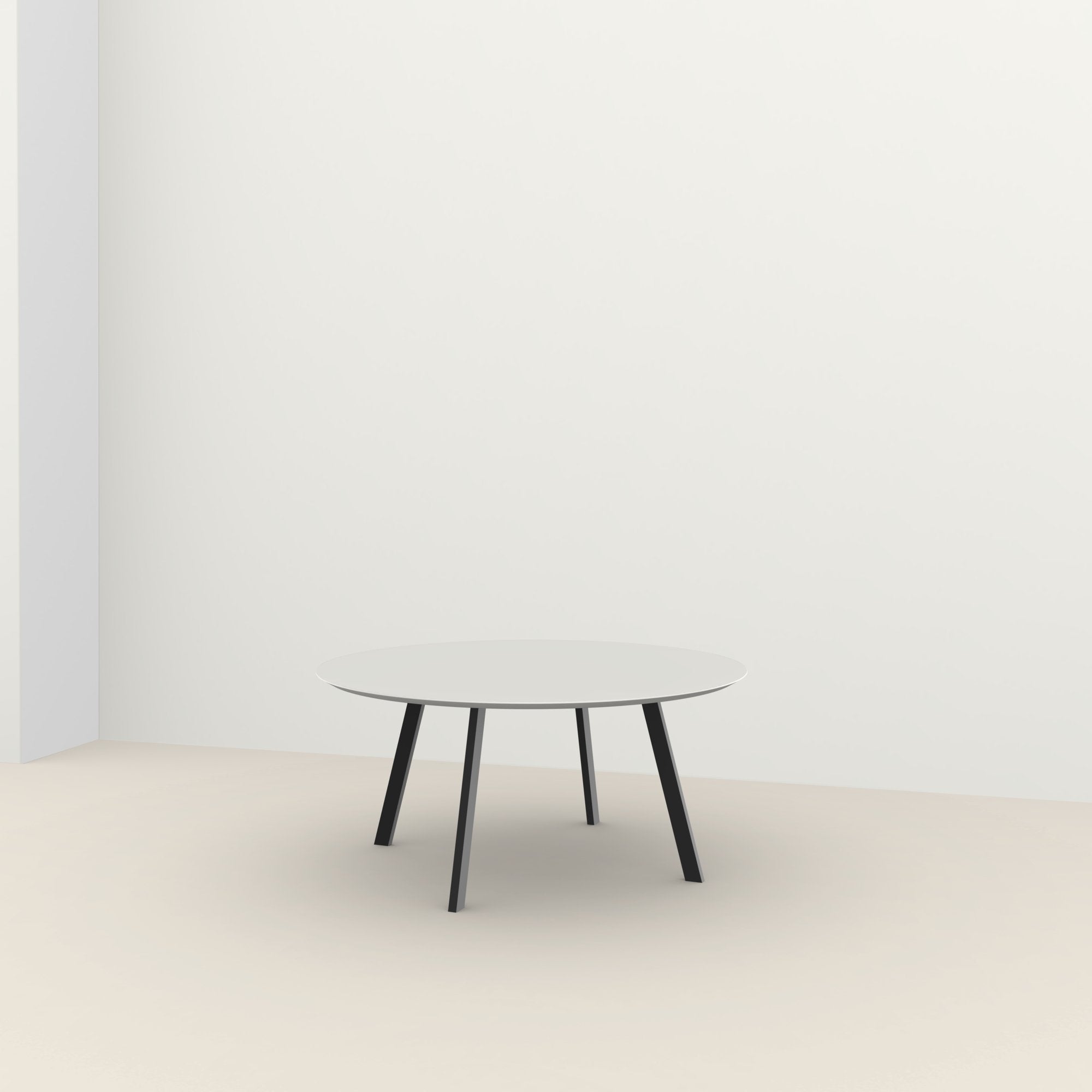 Studio Henk New Co ronde tafel HPL verjongd - zwart onderstel - alle formaten - Oosterlinck
