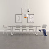 Studio Henk Topple tafel verjongd - wit onderstel - alle formaten