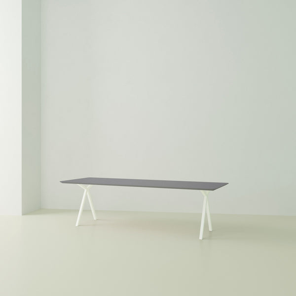 Studio Henk Slim-X tafel HPL verjongd - wit onderstel - alle formaten