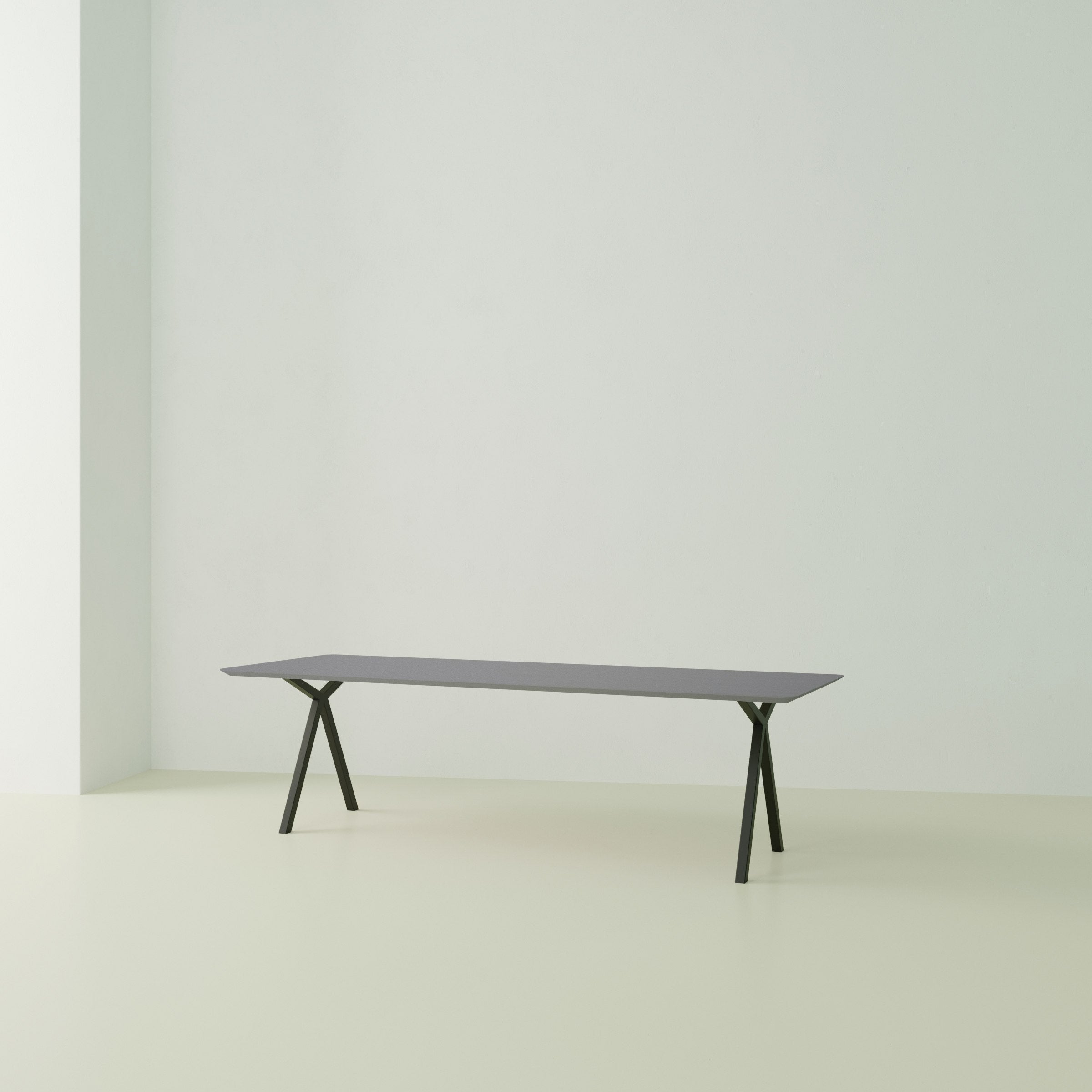Studio Henk Slim-X tafel HPL verjongd - zwart onderstel - alle formaten - Oosterlinck