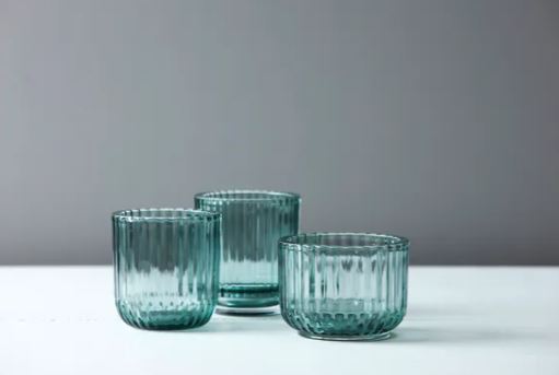 Point Virgule   Theelicht in gekleurd glas  -40% - Oosterlinck Home
