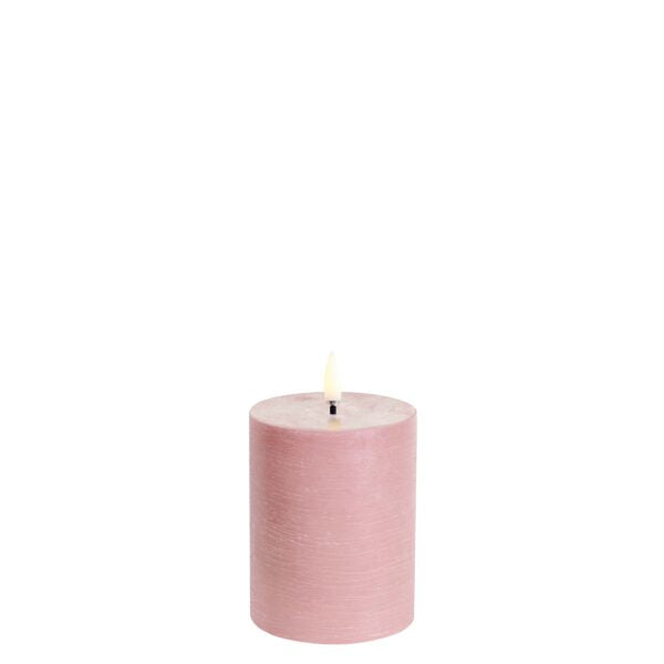 Uyuni - LED kaars pillar 10cm - dusty rose - Oosterlinck