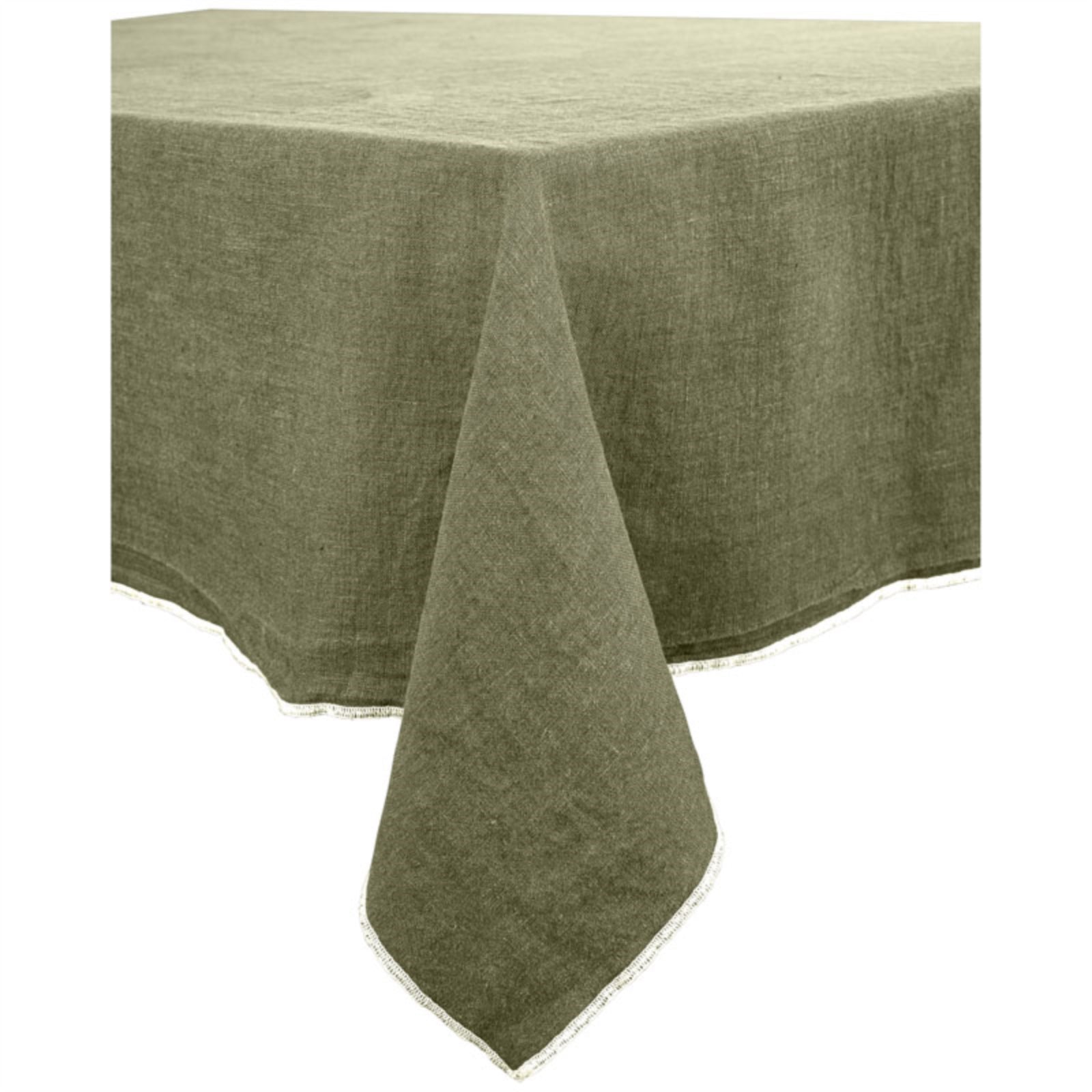 Haomy  Venise tafelkleed  linnen rond 160 x 160 cm - diverse kleuren - Oosterlinck