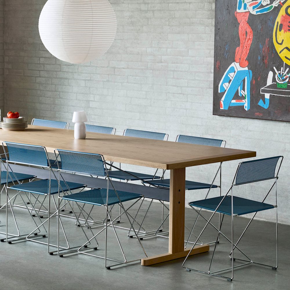 HAY   X-line stoel blauw galvanisé / -50%