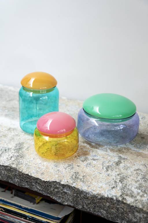 &Klevering  Jar Puffy lilac - Oosterlinck