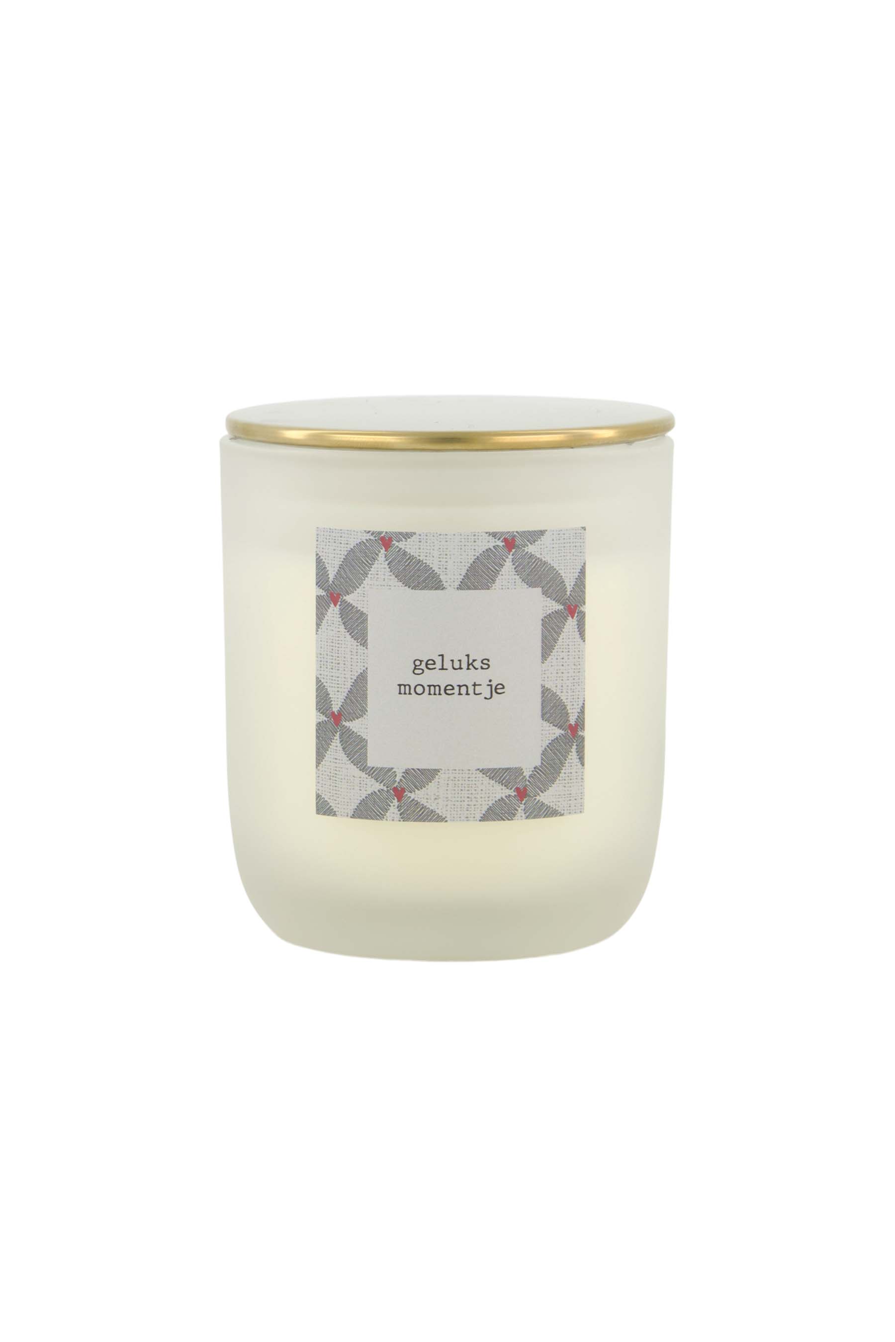 ZUSSS  Geurkaars in glas met deksel - Geluksmomentje - Oosterlinck