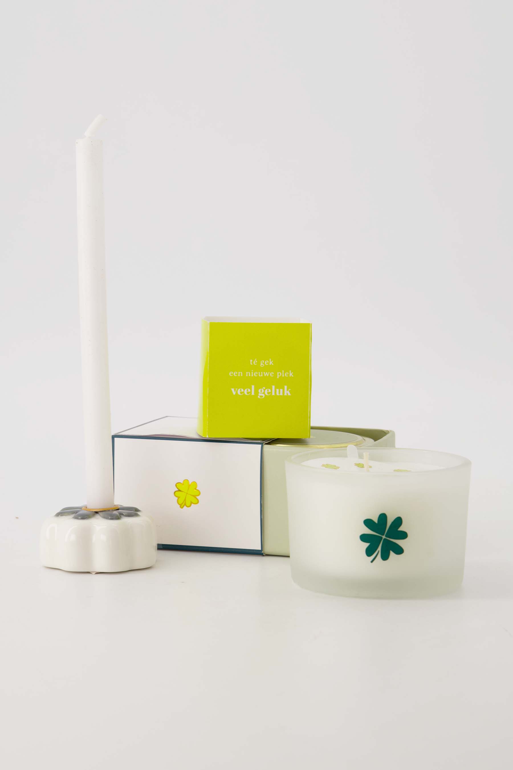 ZUSSS   Geurkaarsje wikkel klavertje - Oosterlinck Home