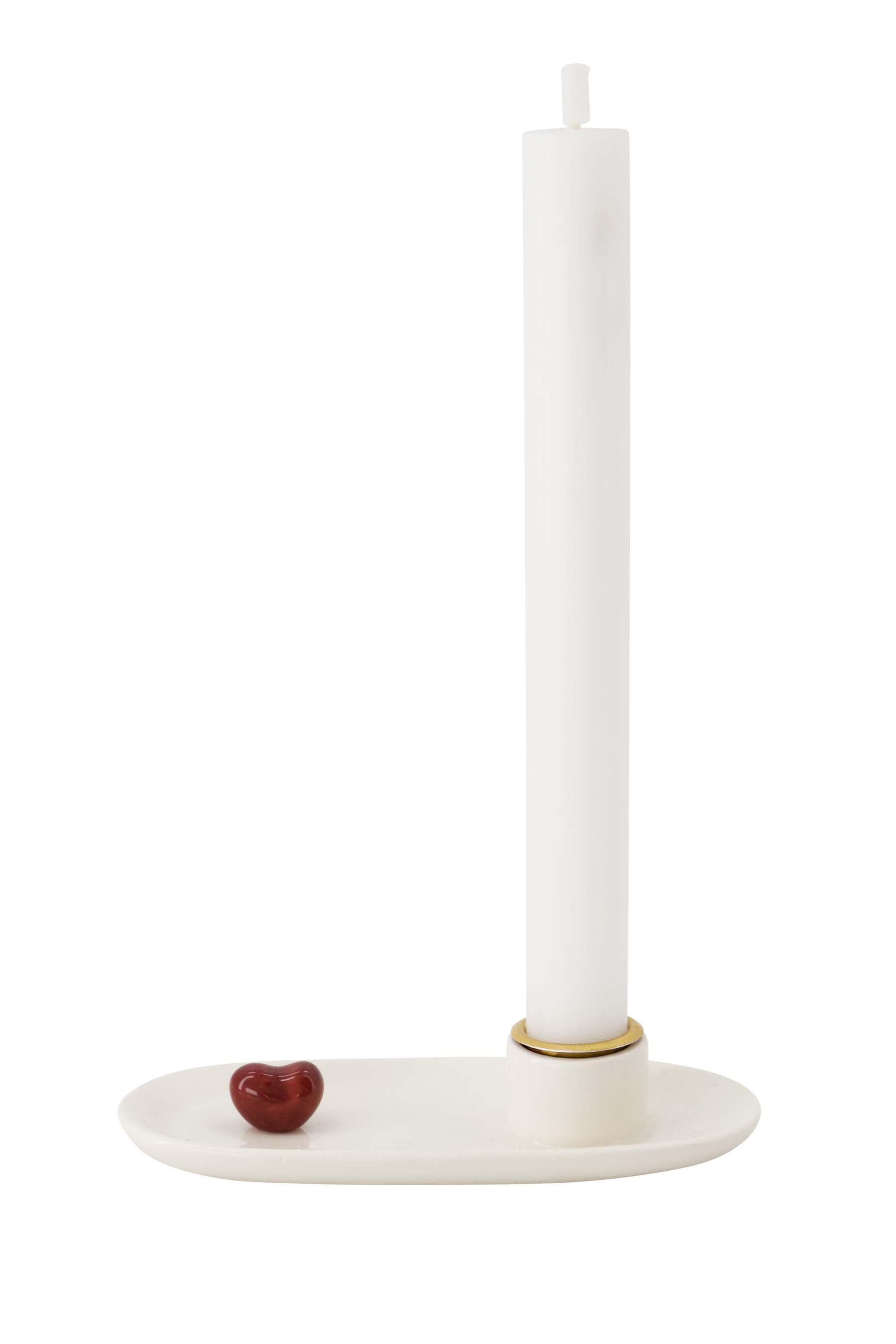 Zusss  Keramische kandelaar hartje - Oosterlinck Home
