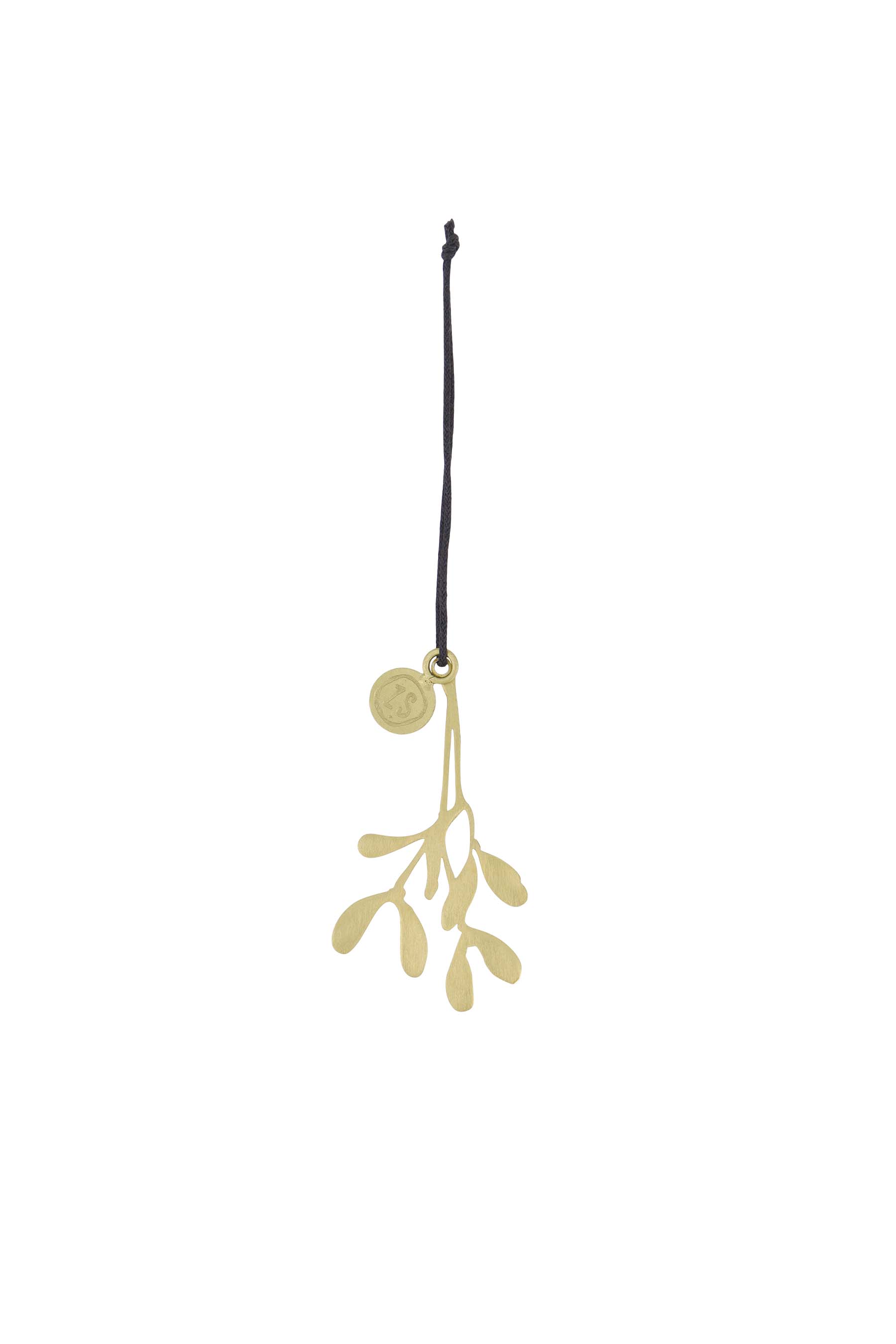 Zusss  Kersthanger mistletoe of duif goudkleurig metaal - Oosterlinck