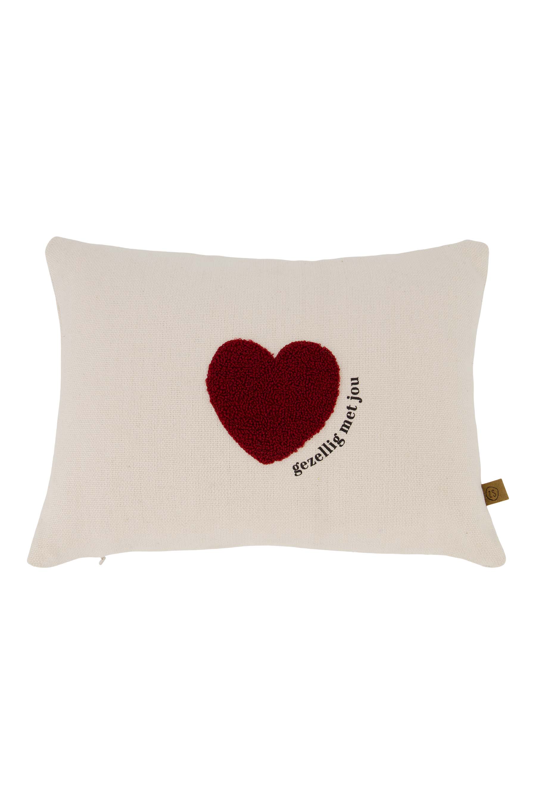 ZUSSS  Kussen Hartje Gezellig - Oosterlinck Home