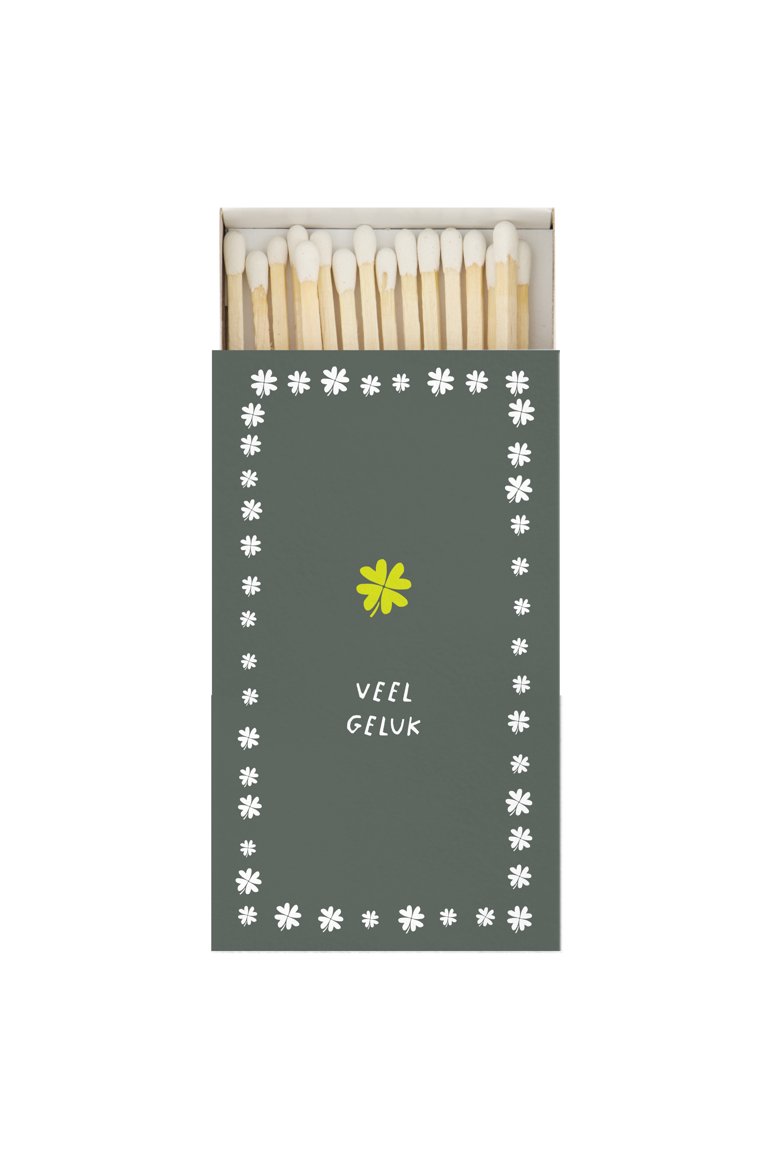 Zusss  Tafeldoosje lucifers "lang leve lieve jij" of "veel geluk" - Oosterlinck Home