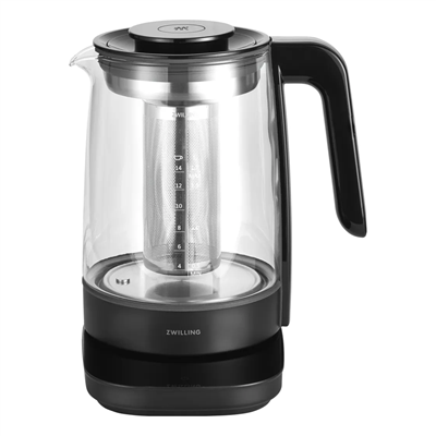 Zwilling Enfinigy waterkoker 1.7L glas - zwart - Oosterlinck