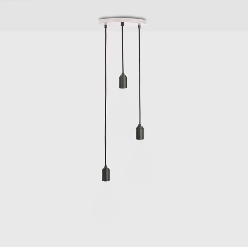 TALA Triple Graphite Pendant + white canopy -40% korting - Oosterlinck