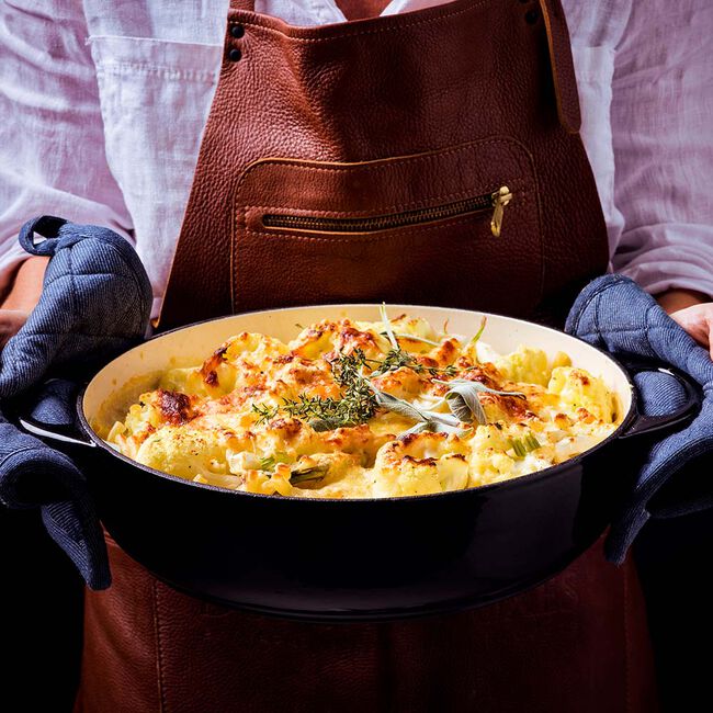 Bourgogne lage braadpan 28cm (zwart of rood) - Oosterlinck