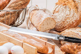 Laguiole Premium Line Broodmes Zwart met stokbroodplank - Oosterlinck