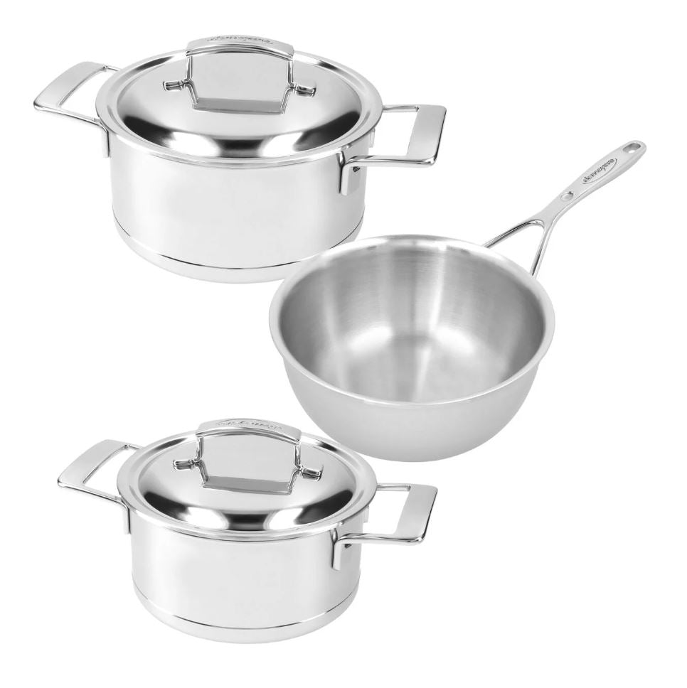 DEMEYERE SILVER 7 POTTENSET, 3-DELIG - Oosterlinck