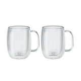 Zwilling Sorrento Plus dubbelwandig glas met greep koffie - set van 2 - Oosterlinck