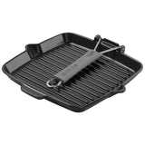 STAUB GRILL PANS GRILLPAN MET SCHENKTUIT 24 X 24 CM, ZWART - Oosterlinck