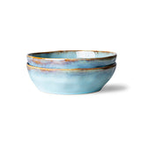 HKLiving 70s ceramics : pasta bowls (set van 2) - Oosterlinck