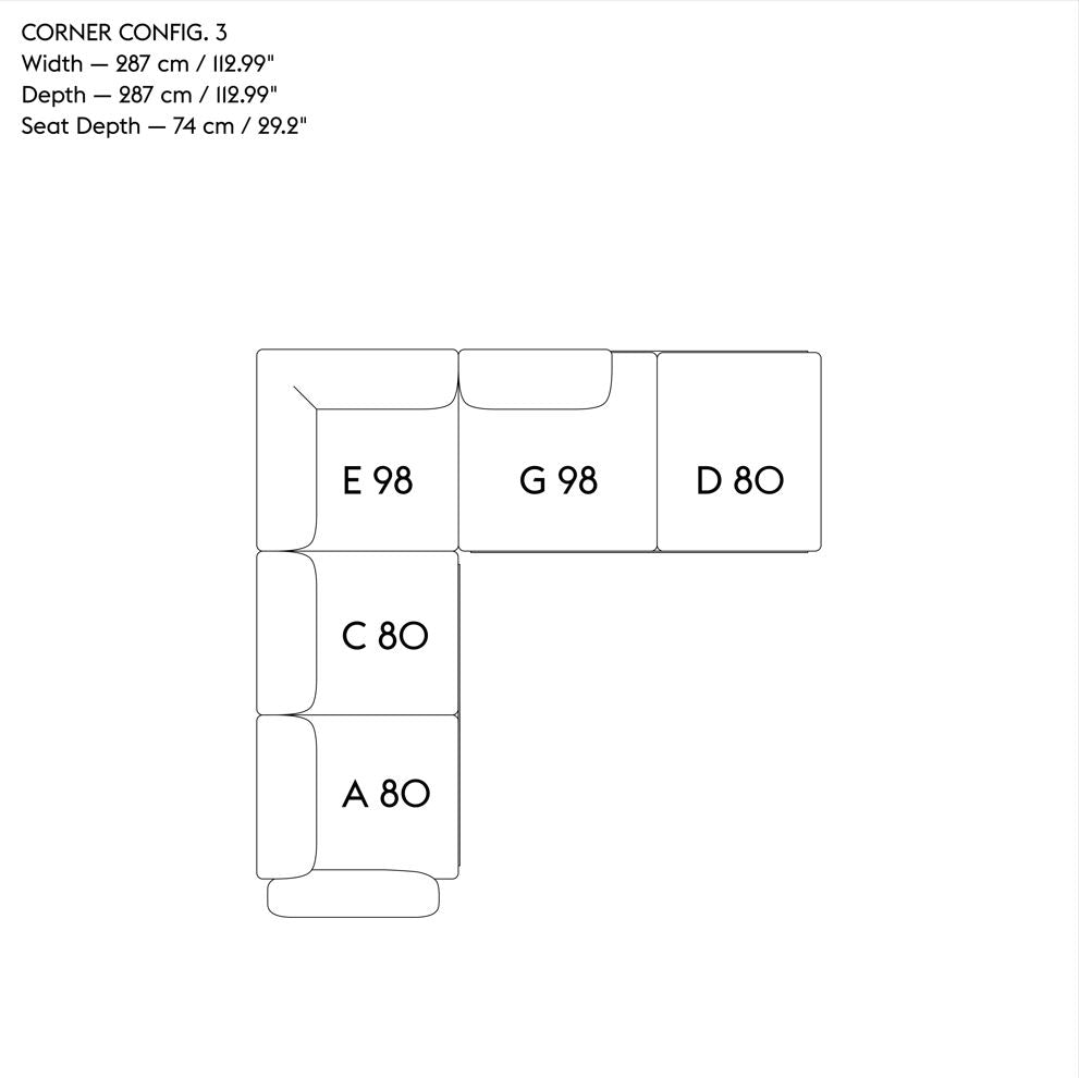 Muuto In Situ corner bank (Con. 3) - Oosterlinck