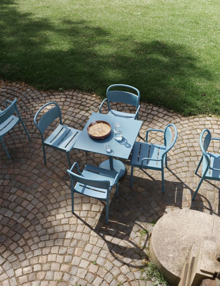 Muuto Linear Steel Café Table - Medium - verschillende kleuren - Oosterlinck
