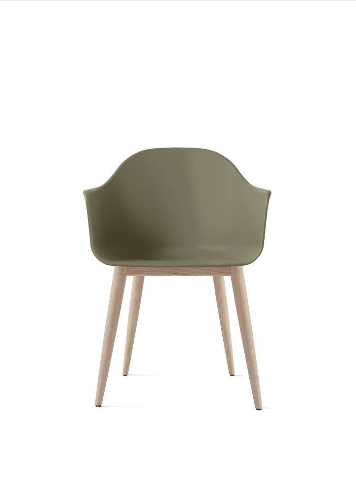Harbour Dining Chair, Wooden Base, Kunststof - Oosterlinck