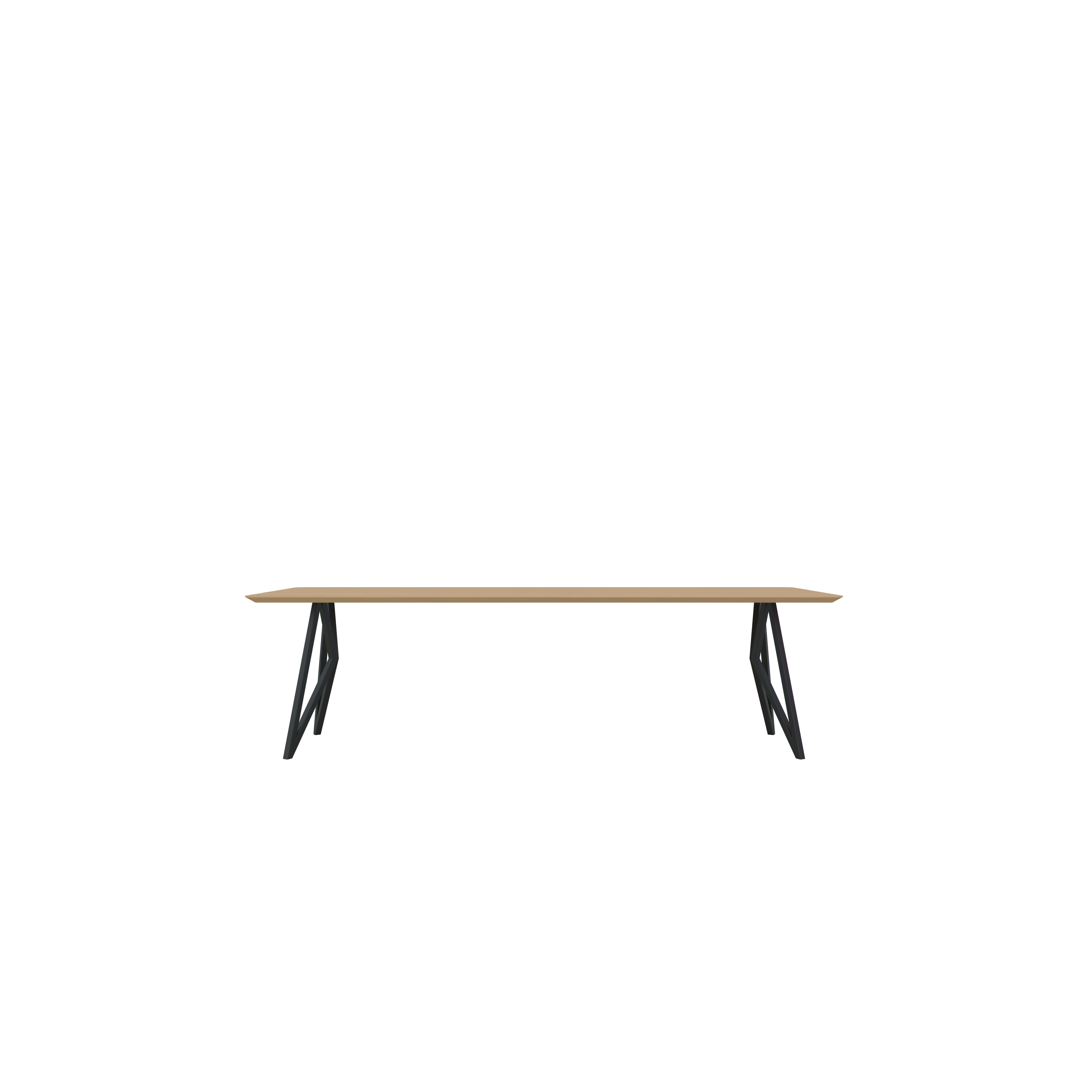 Studio Henk Butterfly tafel verjongd - zwart onderstel - alle formaten - Oosterlinck