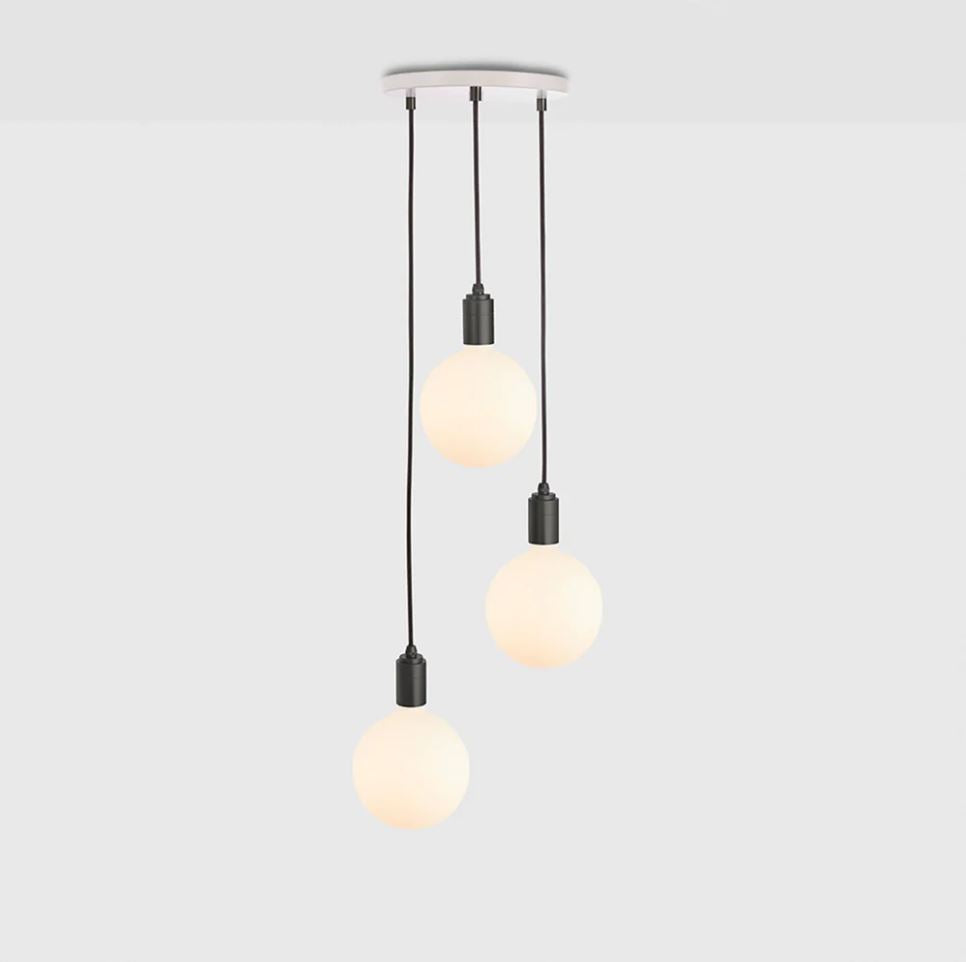 TALA Triple Graphite Pendant + white canopy -40% korting - Oosterlinck